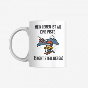 Skifahrer Tasse